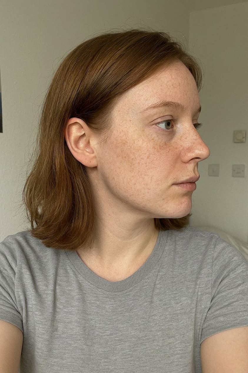 Emma Larsen (AI-generated example portrait): Side