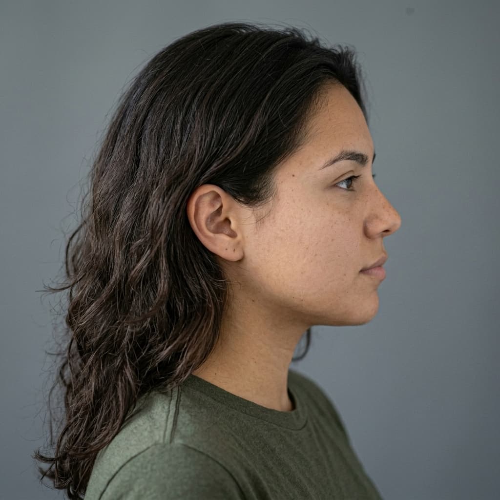 Lena Vargas (AI-generated example portrait): Side