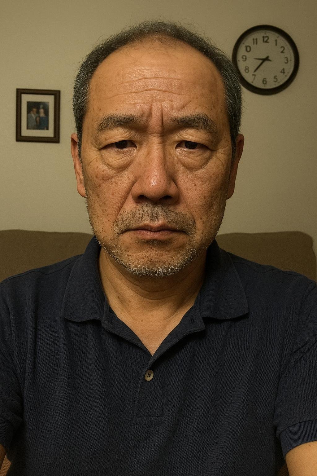 Hiroshi Sato (AI-generated example portrait) — Front